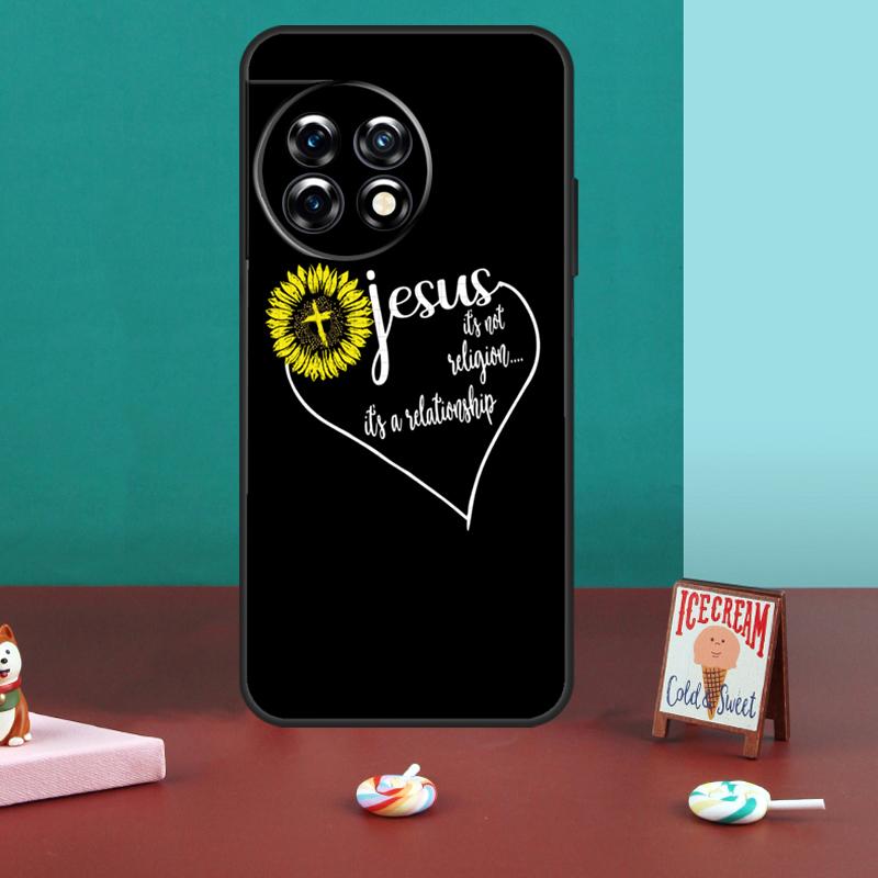 

Sunflower Jesus Christ For OnePlus 13R 12R 10R 13T 10T 8T 11 12 13 15 Case For OnePlus Nord 5 CE 2 3 4 Lite N20 N30 OnePlus Nord CE4Lite