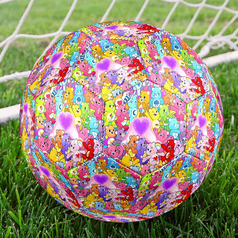 Care Bears Print Size 5 Soccer Ball, Standard Match Football for Sports Game and Team Practice, Ideal Gift for Soccer Fans