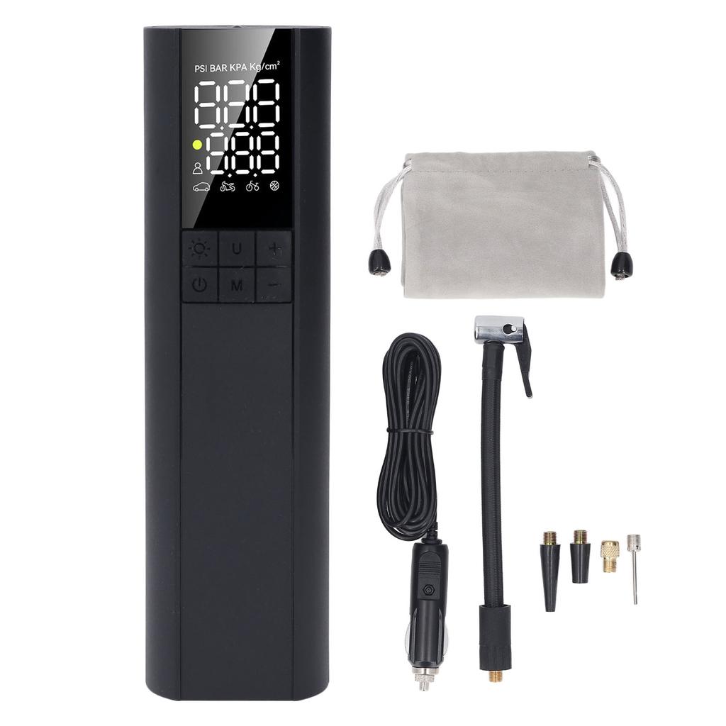 Portable Tire Inflator 150PSI 5 Inflation Modes Preset Pressure Auto Shut Off Electric Air Pump for Car Motorcycle DC12V