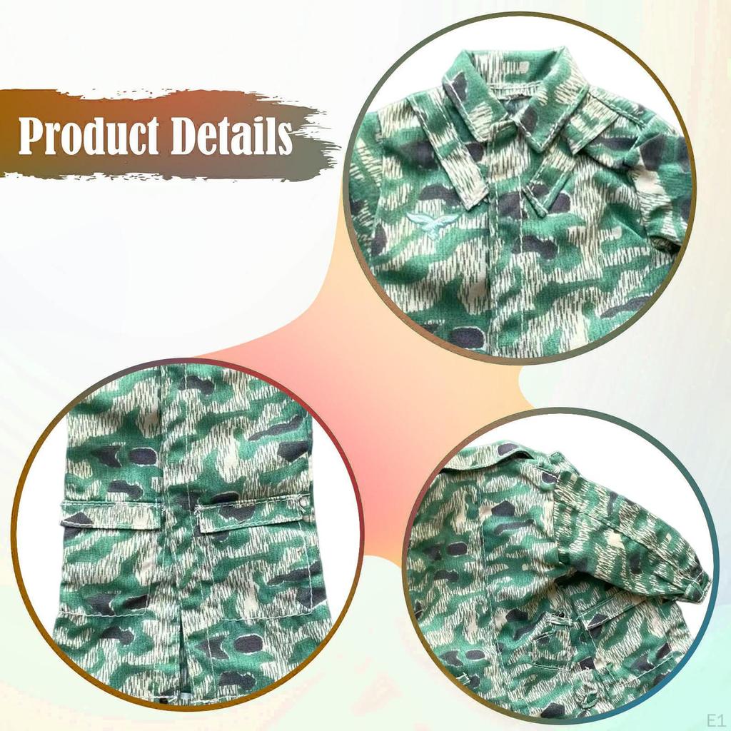 1/6 Scale Male Action Figure Clothes Man Top Clothing Realistic Long Sleeved Dress Up