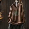 2026 Autumn Women's Pumpkin Print Knit Sweater: Age-Reducing Versatile Round Neck, Long Sleeve Top