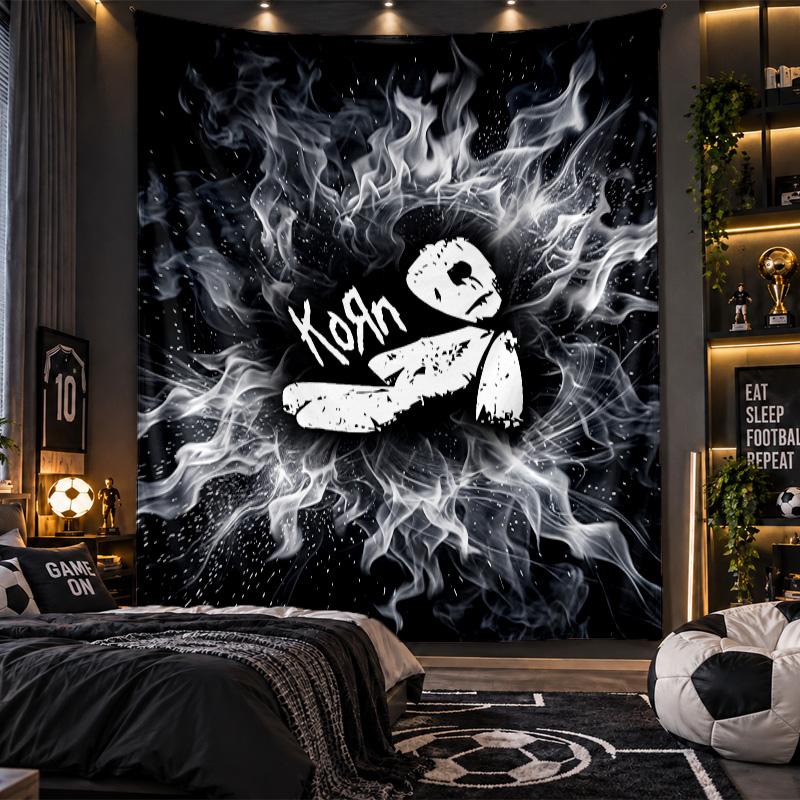 Wall Hanging Tapestry Korn Print Cloth for Living Room Bedroom Home Decor