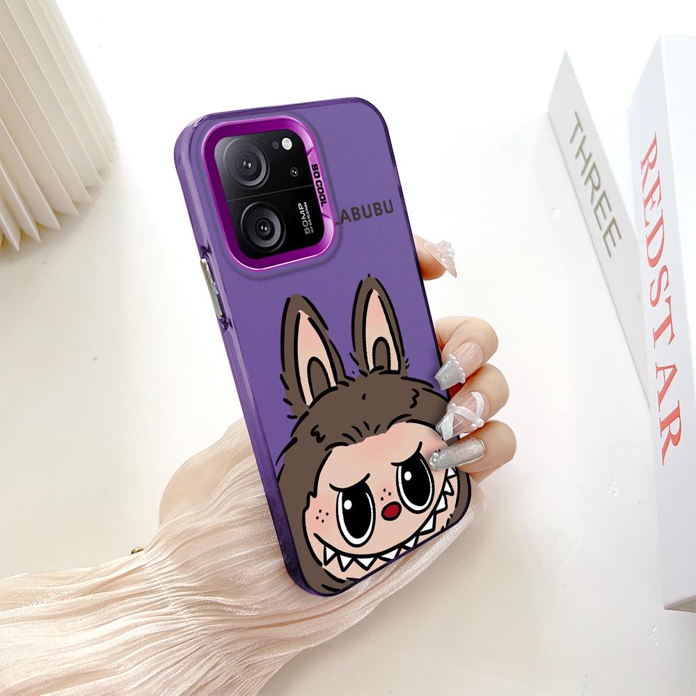 

Окрашенный узор, цветной серебристый, двухсторонний, жесткий, противоударный чехол для телефона Xiaomi Redmi Poco Redmi Note 11E Pro 5G темно-фиолетового