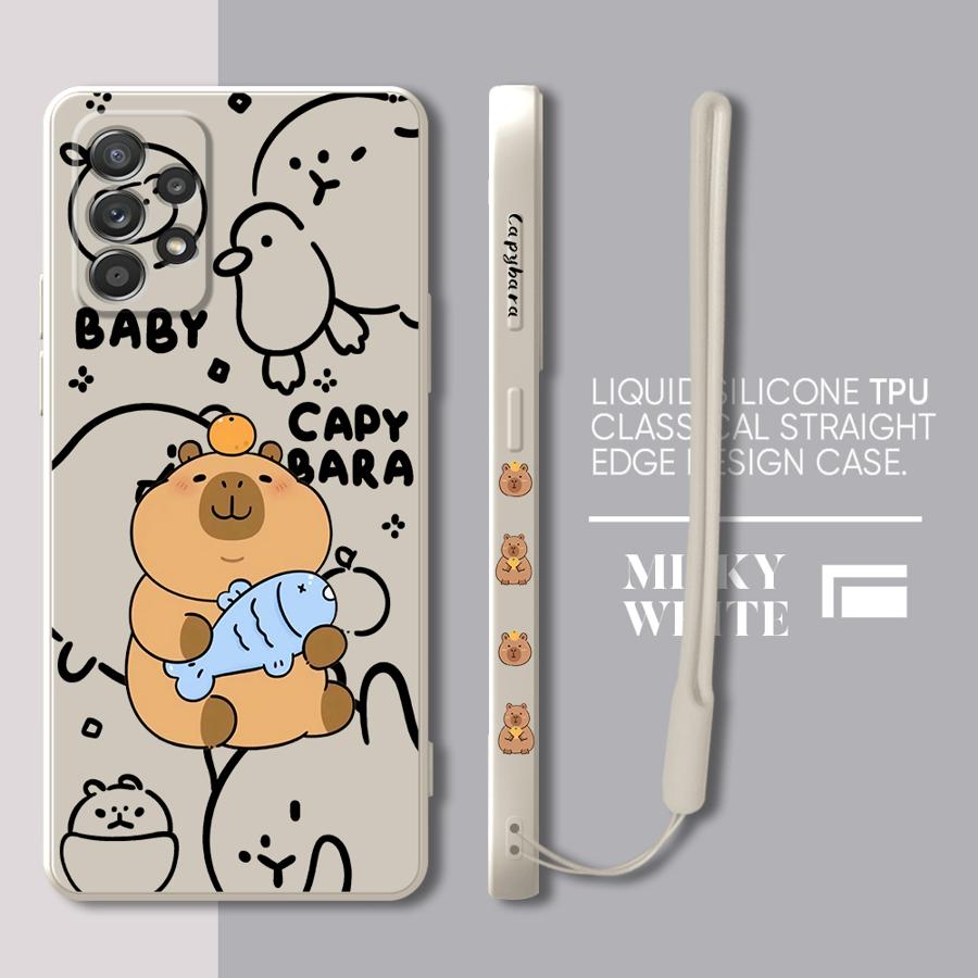 Cute Capybara Phone Case for Samsung Galaxy A10 A20s A30 A20 A30s A02s A03 A04 A50 A02 A05s A71 A72 A73 A06 A31 A51 5G