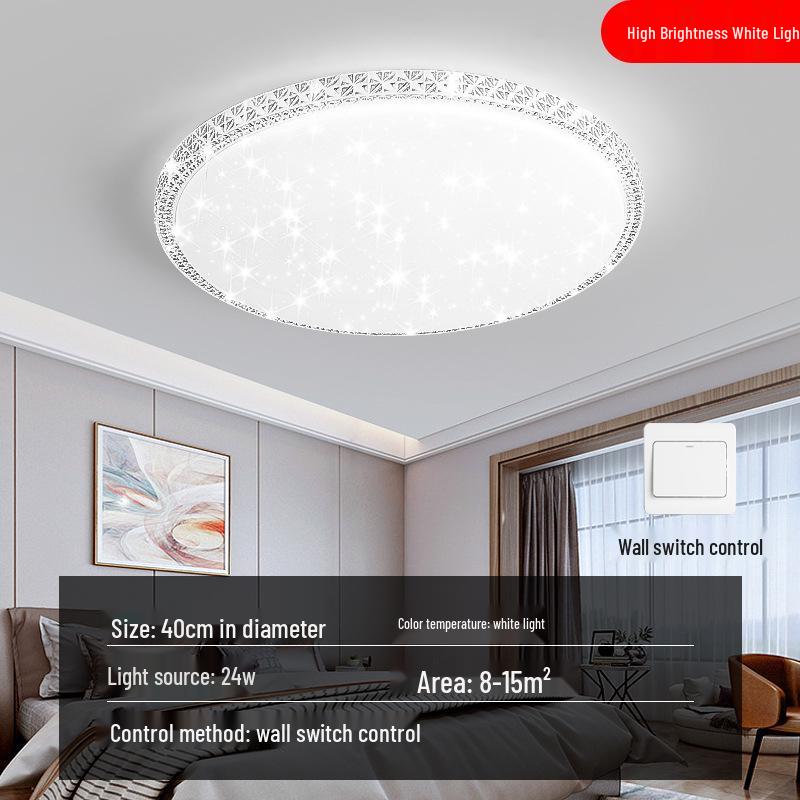 Luxury Crystal LED Ceiling Light for Bedroom, Study, Living, and Dining Rooms