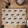 Luxury Coir Horse Door Mat: Elegant Non-Slip Entryway Rug