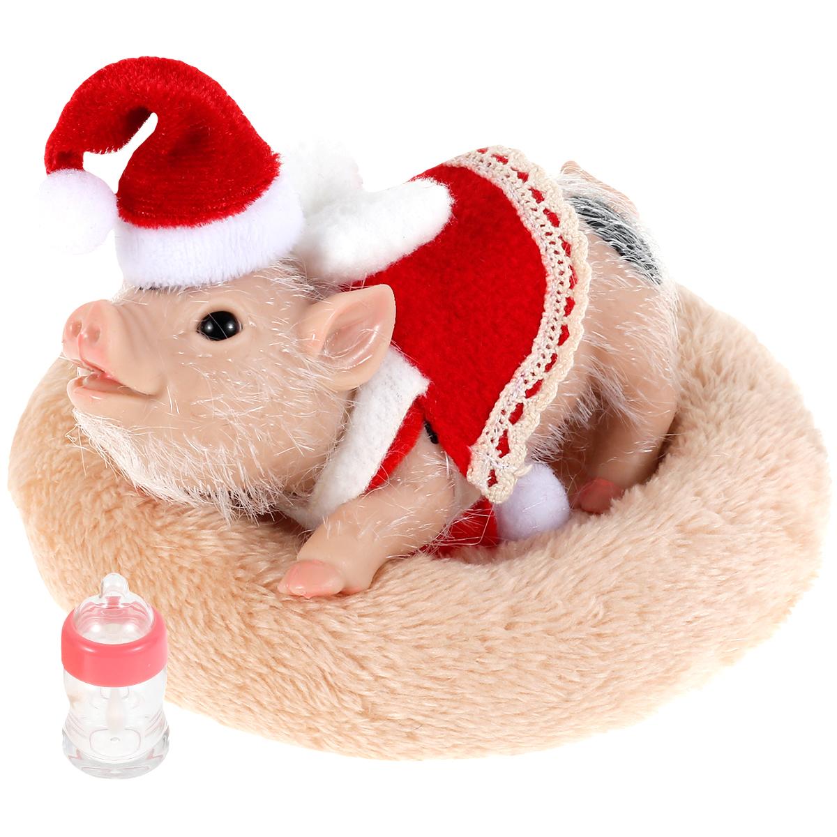 

Подвеска в виде куклы-свинки из мягкого силикона, игрушка в виде куклы-свинки, мохнатые украшения для девочек и мальчиков, рождественские подарки, украшение для дома