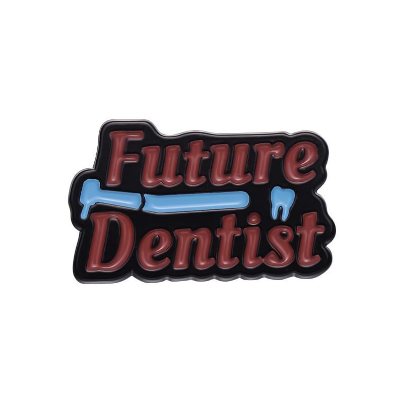 Creative And Fun Cartoon Style Alphabet Collection Metal Alloy Brooch Set For All