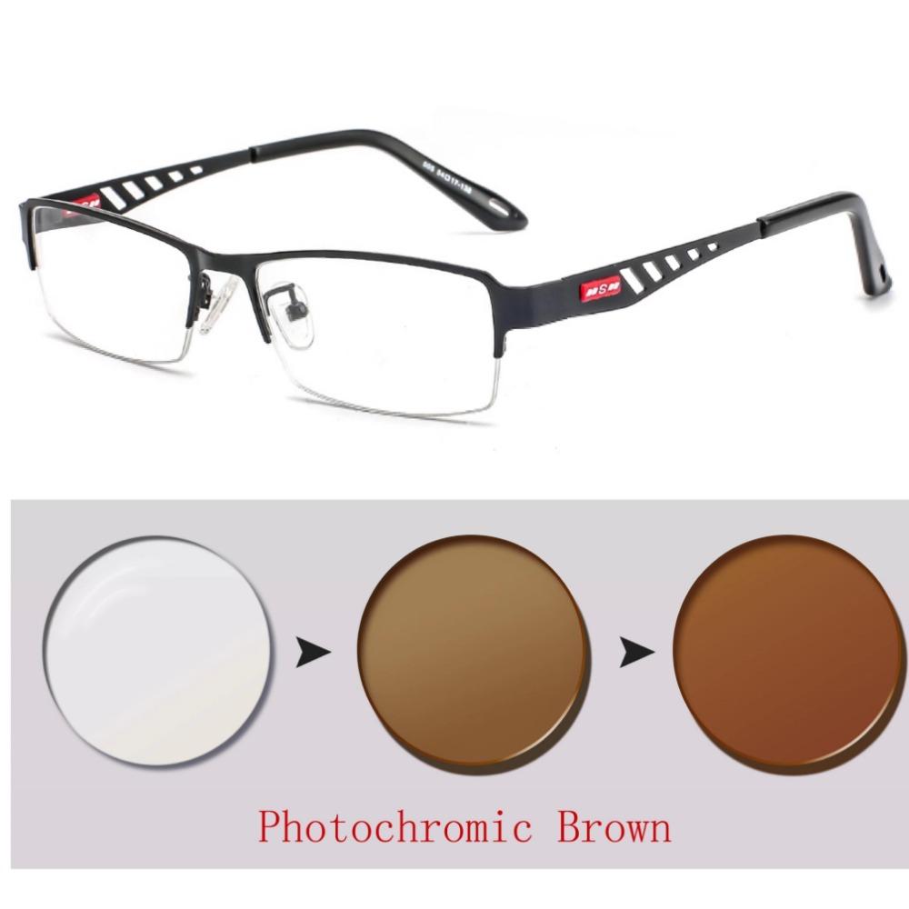 Photochrome Brillen Männer Frauen Myopie Brillen Fertige Brillen Studenten Kurzsichtigkeit Brillen 0 -0,5 -1 -1,25 -1,5 -1,75 -6