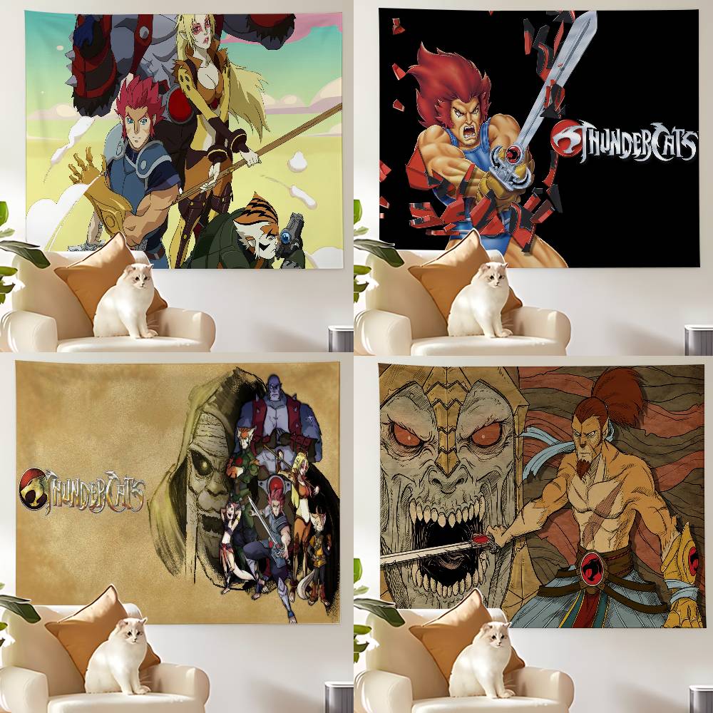 Hallway TThundercats Tapestry Wall Hanging Tapestry Art Deco Blanket Curtain Hanging At Home Bedroom Living Room Decor