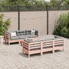 VidaXL Salon de jardin 7 pcs et coussins bois massif sapin de douglas 3299306