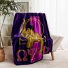 1pc Blanket Omega Psi Phi Print Design, Lightweight Blanket for Sofa, Bed- Soft &Warm, Gift for All Seasons like Christmas, Halloween