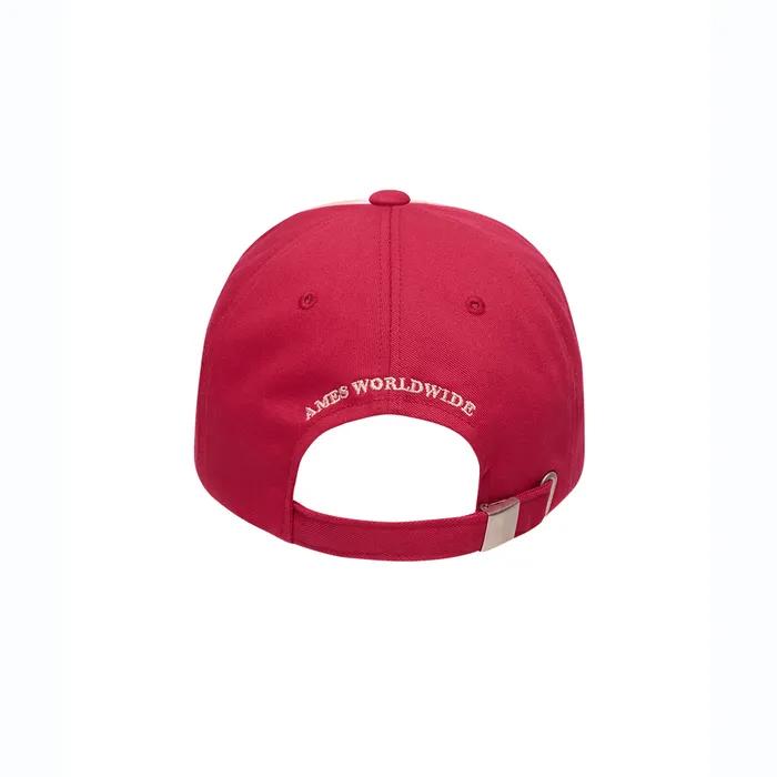 TWO TONE LETTERING BALL CAP RED