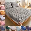 Verdickter Wasserdichter Matratzenschoner Bettbezug Anti-Rutsch Staubdicht Spannbettlaken Für Matratze Einzelstück Baumwolle Gestepptes Bettlaken