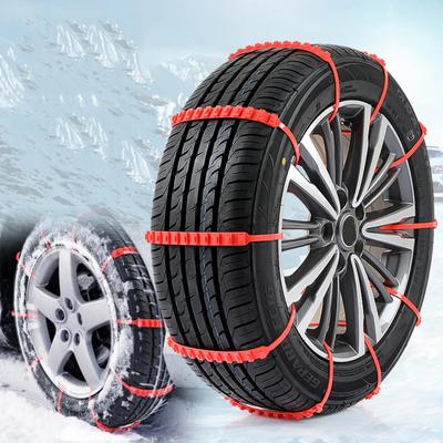 10Pcs Anti Skid Snow Chains Car Winter Tire Wheels Chains Winter Outdoor Snow Tire Emergency Double Grooves Anti-Skid Chains