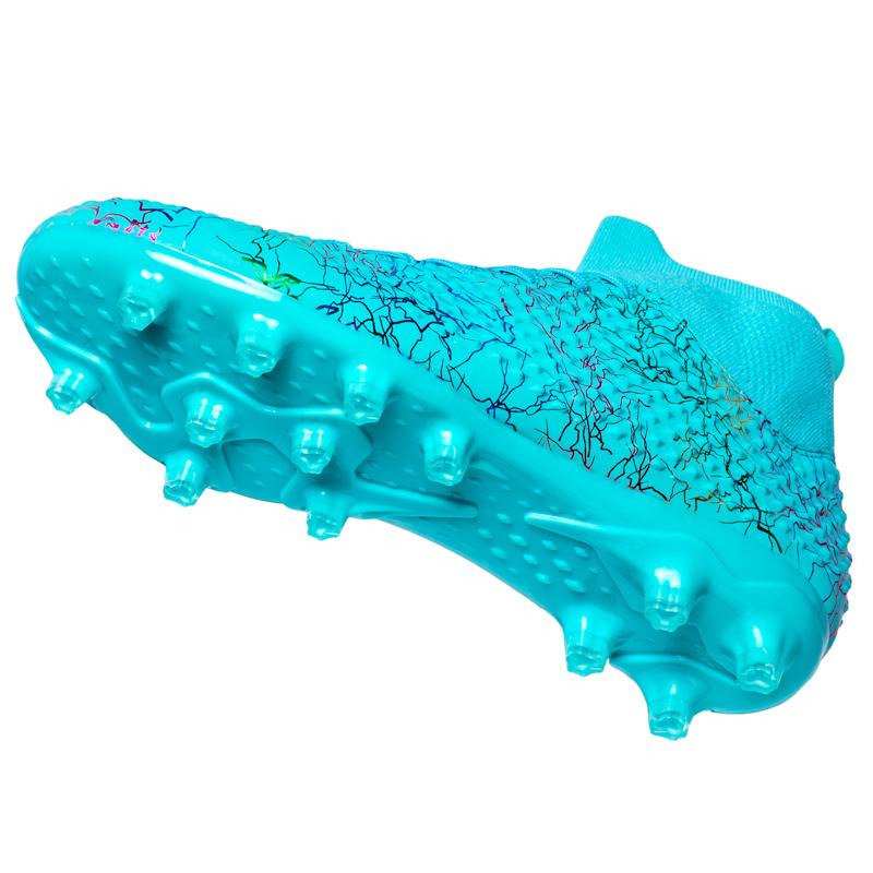 Fashion 32-46 Unisex Soccer Shoes High Quality Large Size High Elastic Sock Mouth Artificial Turf Spikes Football Training Boots Kids Football Boots