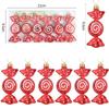 6pcs/box Christmas Candy Pendant Xmas Tree Hanging Ornaments Christmas Decorations For Home 2025 Navidad Noel New Year Kids Gift