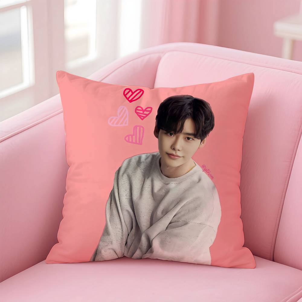 Actor L-Lee Jong S-Suk Pillow Case Pattern Printed Pillowcase For Living Room Sofa Cushion Cover & Bedroom Decor