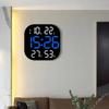 13inch LED Large Digital Wall Clock with Remote Control TEMP Humidity Week Auto Dimmer 12/24H Alarm Clock for Home Office Decor
