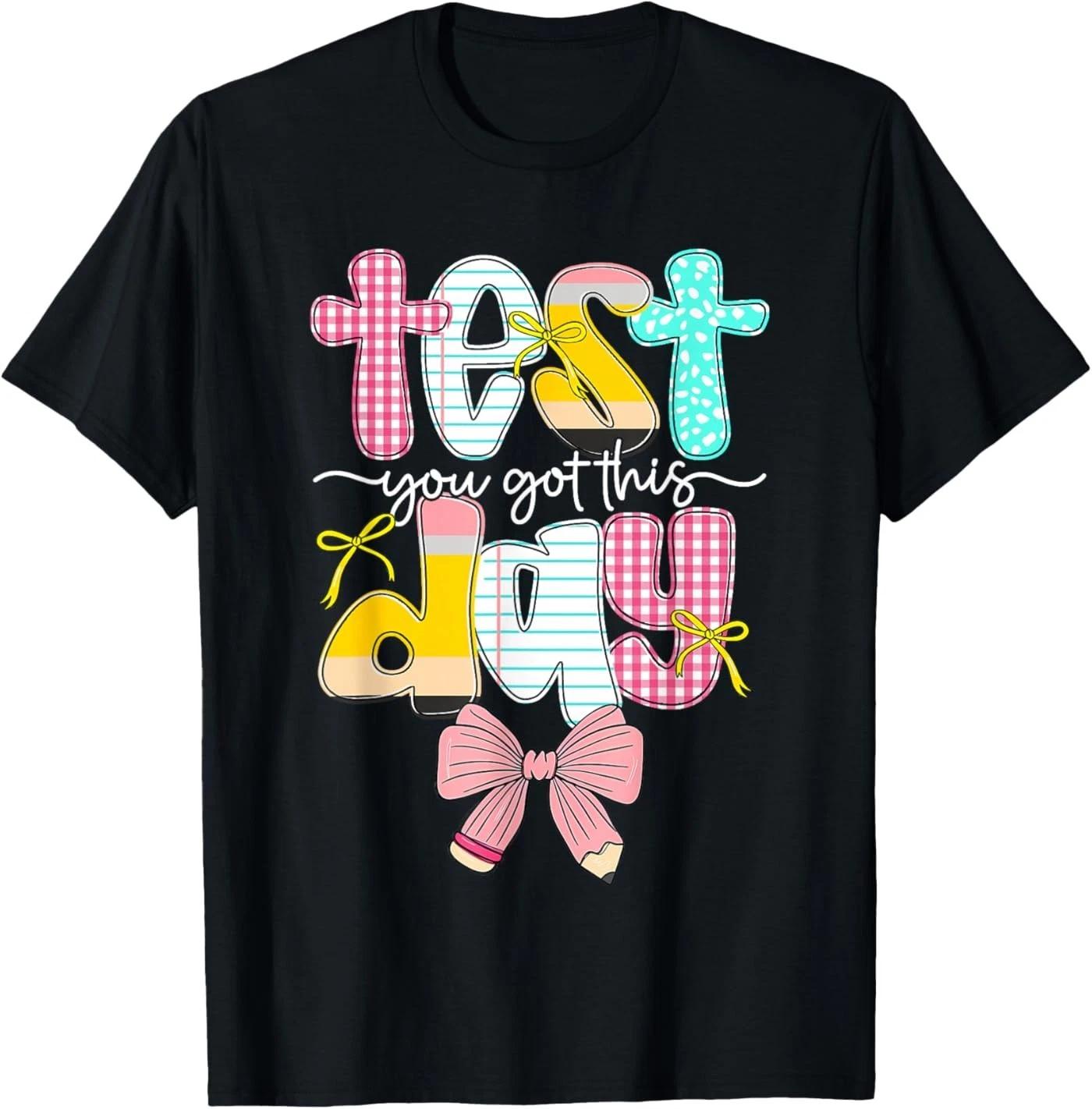 Pencil Coquette Bow Test Day You Got This School Testing T-Shirt S