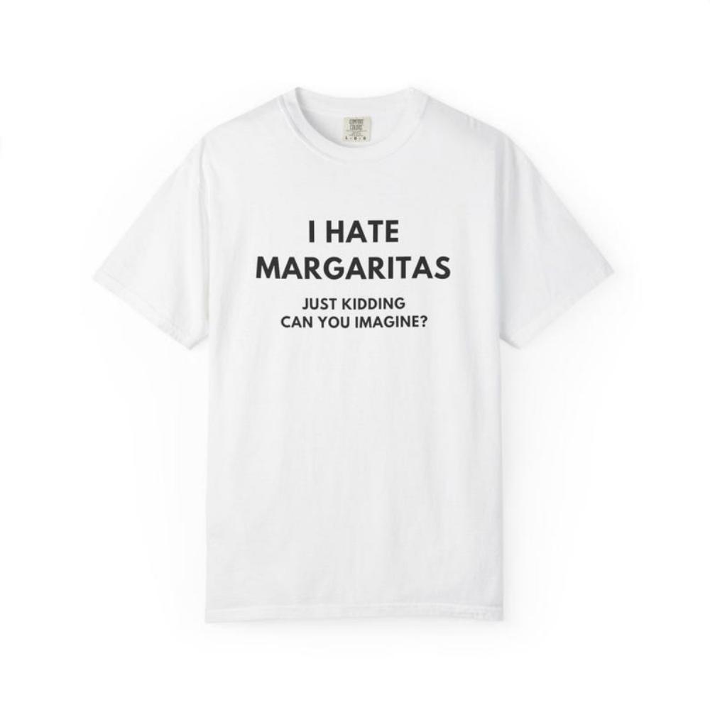 Odio las Margaritas Es Broma ¿Te Imaginas Camiseta Divertida de Cóctel Amante del Tequila Harajuku Manga Corta Ropa Estética Casual