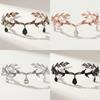 DIEZI Baroque Crystal Water Drop Tiara For Women Girls Party Luxury Bridal Bride Rhinestone Crown Hair Accessories Jewelry