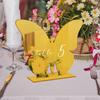 Set of 2 Clear Acrylic Butterfly Table Number Stands Table Place Cards for Parties Gatherings Wedding DIY Table Setting