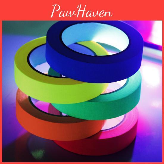 6 Glowinthedark Creative Mixed Decorative Colors Neon Gaffer Cloth Tape School Supplies Fluorescent Cloth Tape