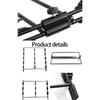 Metal Food Holder Rack With 48 Clamps 3 Layer Design Durable Carbon Steel Storage Unit For Retail Store Household Cooking Area Use