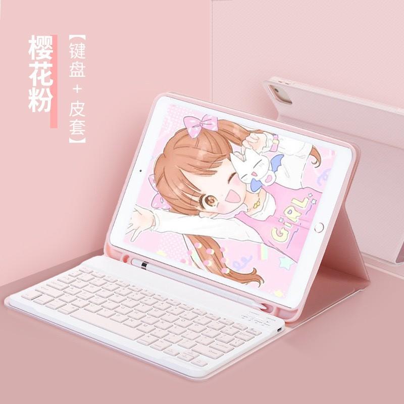 Magnetic Folio Case With Pen Slot Galaxy Tab S9 FE 12.4 Inch Keyboard Mouse Combo