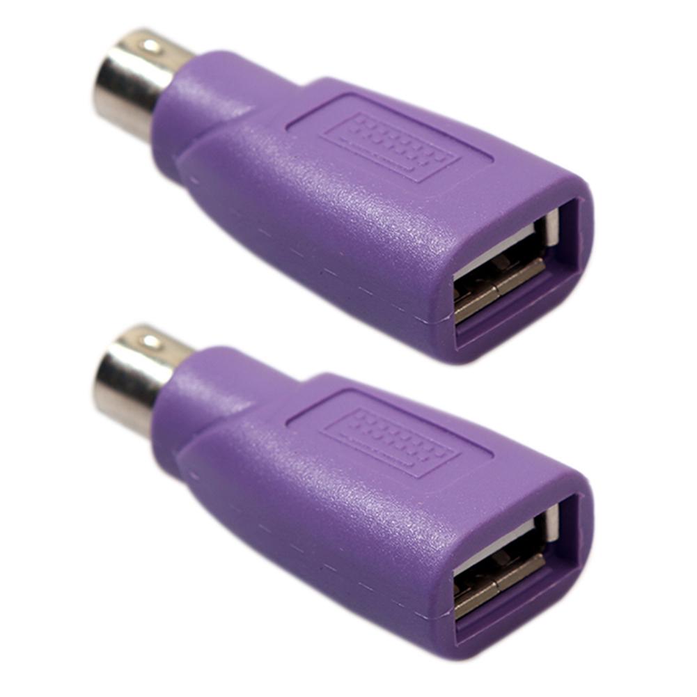 

2/5x PS2 Male to USB Female Adapter Computer Keyboard Mouse Converter Adaptor