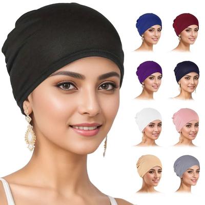 Cotton Muslim Hijab Caps Fashion Closed Hijab Underscarf New Elastic Bonnet Cap