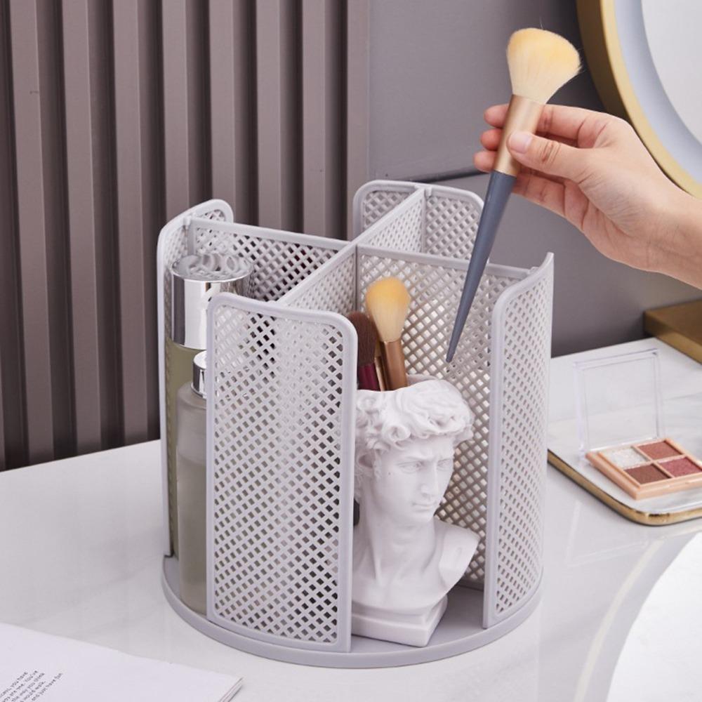360 Rotating Coffee Cup Organizer 4 Compartment Rotating Cup Holder Desktop Cup Rack  For Office