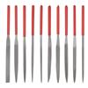 10-Piece Mini Triangular File Set for Woodworking & Metal Grinding Tools