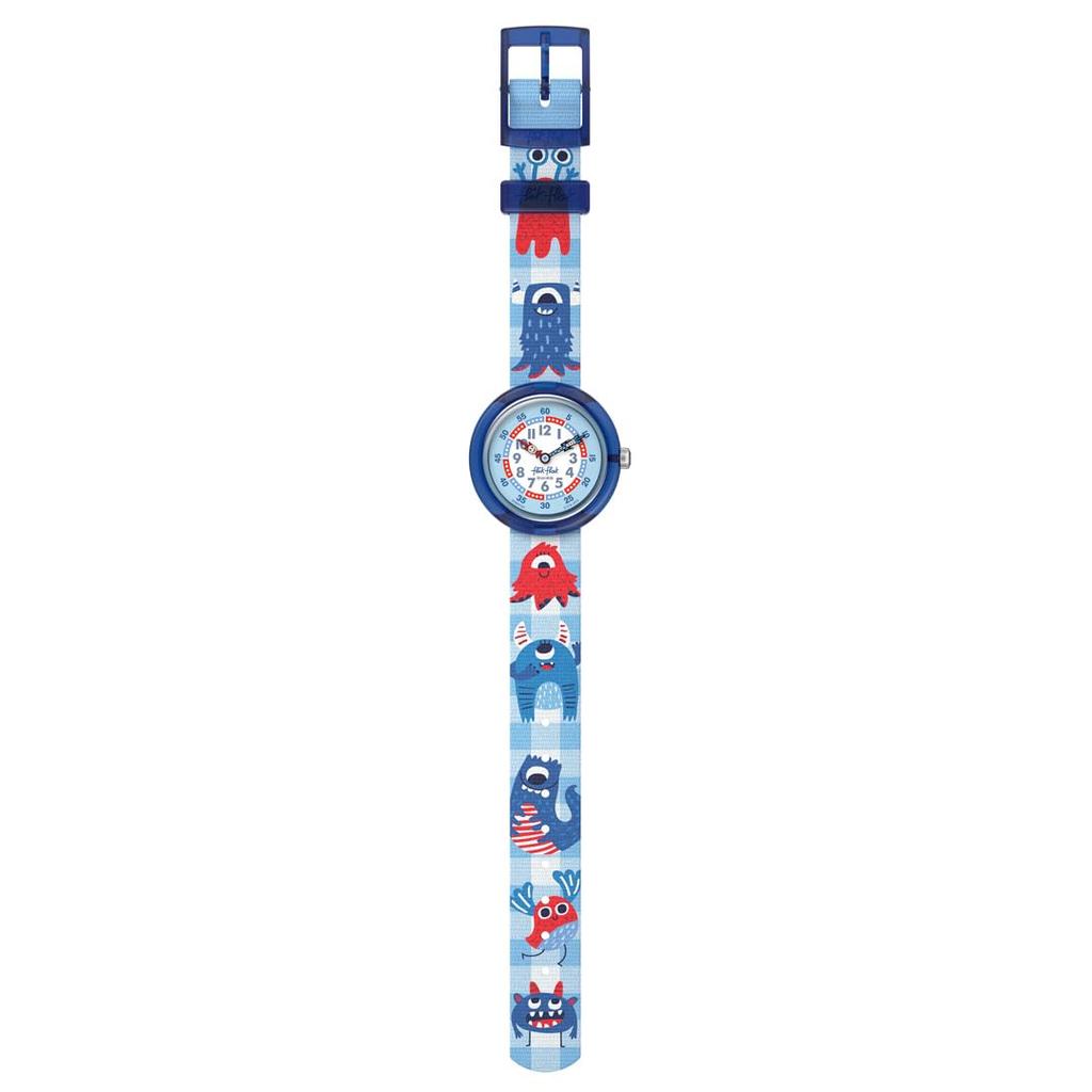 Wristwatch FEAR ME FBNP251 Boys Blue [Flick Flack] Kids' NOT!