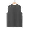 Winter men's warm vest, velvet and thickened dad's vest, grandpa's bottom cardigan vest