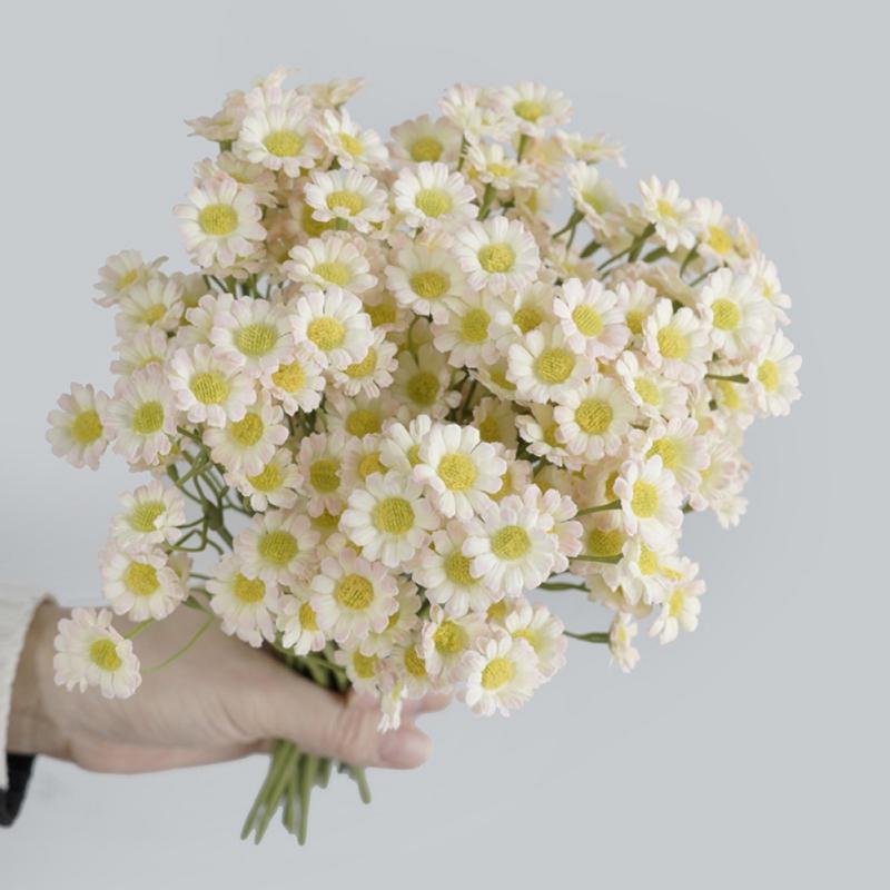1 Bunch Korean Style Ins Artificial Flowers Simulation Daisy Fake Flowers Small Bud Bride Wedding Party Home Decoration Flowers