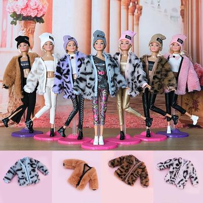 Fashion 30cm Doll Coat Winter 1/6 Doll Clothes High Quality Accessories  30cm Doll