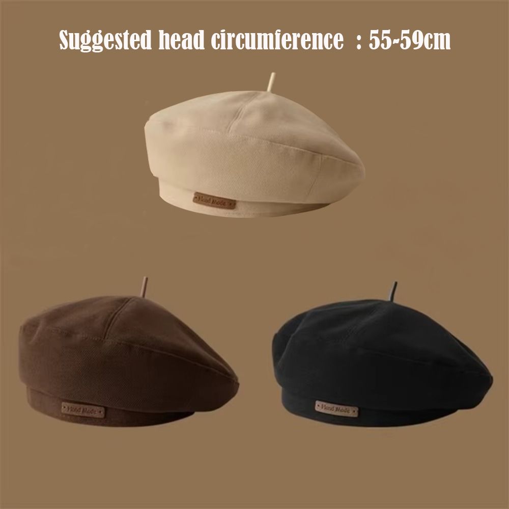 Retro Painter Hat Solid Color Woolen Hats England Female Winter Cap