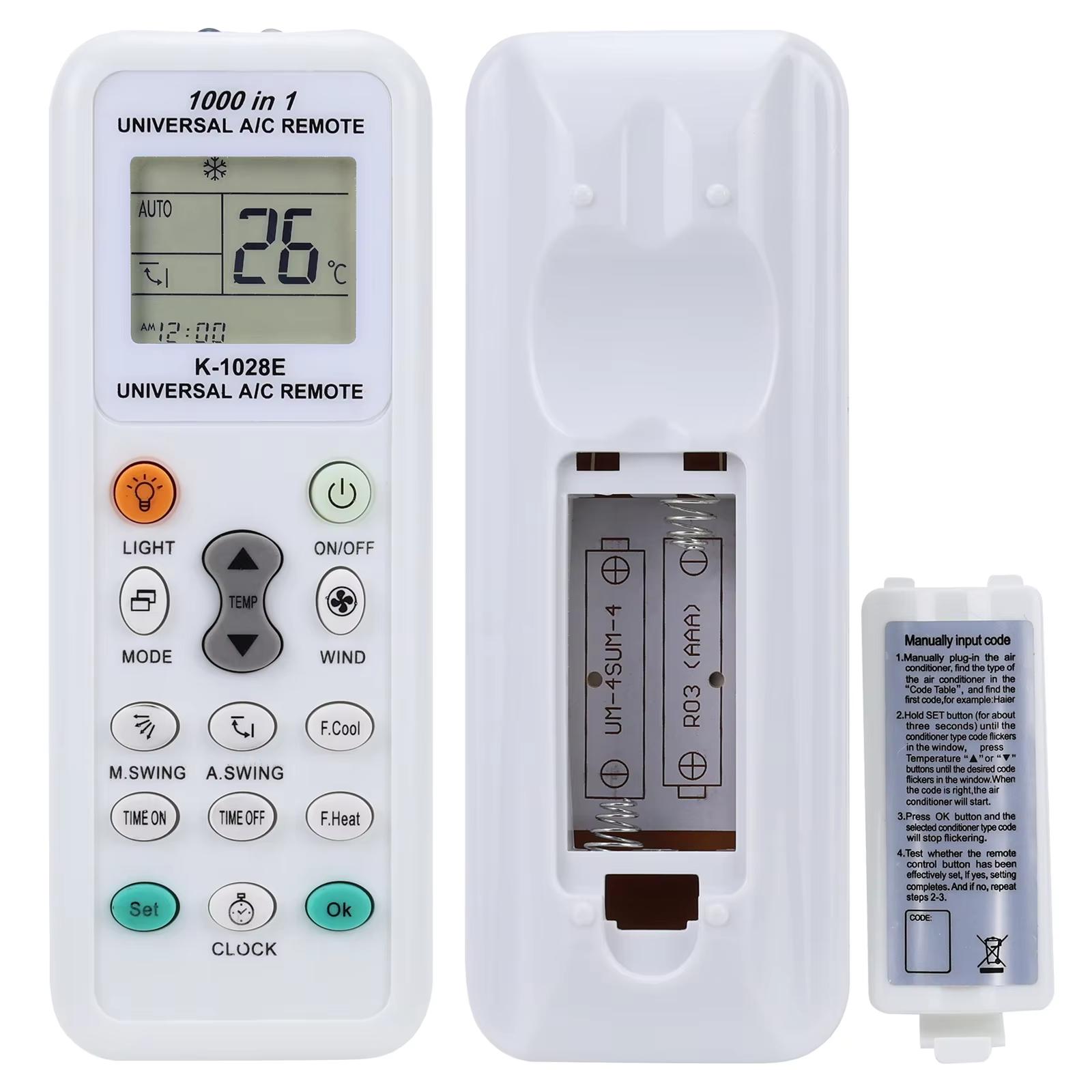 1000 in 1 Universele Afstandsbediening K1028E Digitale LCD Weergave Airconditioner AC Compatibele Afstandsbediening No plug