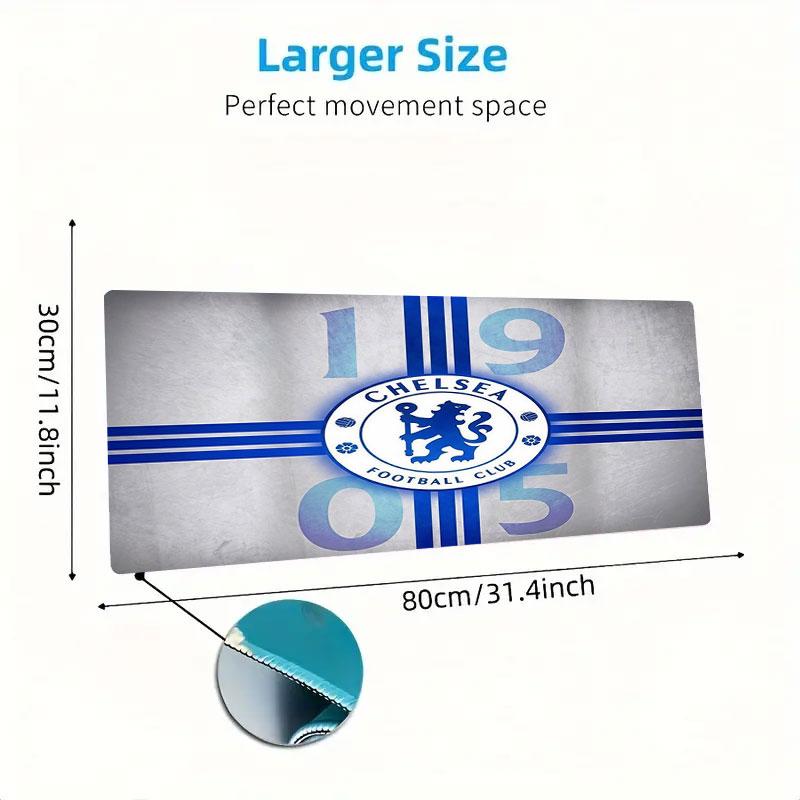 Chelsea F Large Size Mouse Pad Large Gaming Table Cushion Non-slip Laptop Tablet Big Mousepad XXL Mat Mini PC Playmat With Lock Edge
