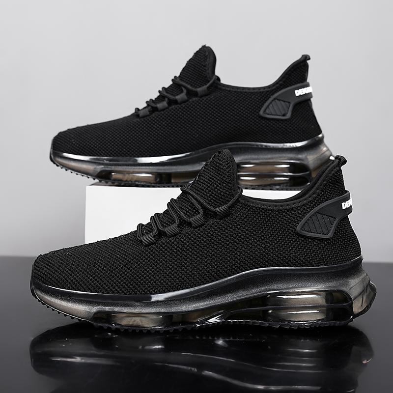 Fashion Men's Sports Running Black Jogging Shoes Casual Sports Shoes Brown Outdoor Breathable Mesh Lightweight Shock Absorbing Tennis