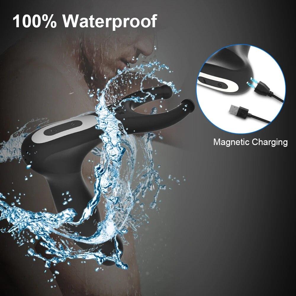 Male Prostate Massage Vibrator Anal Plug Sex Toys For Men Wireless Control Silicone Delay Ejaculation Stimulator Butt Plug