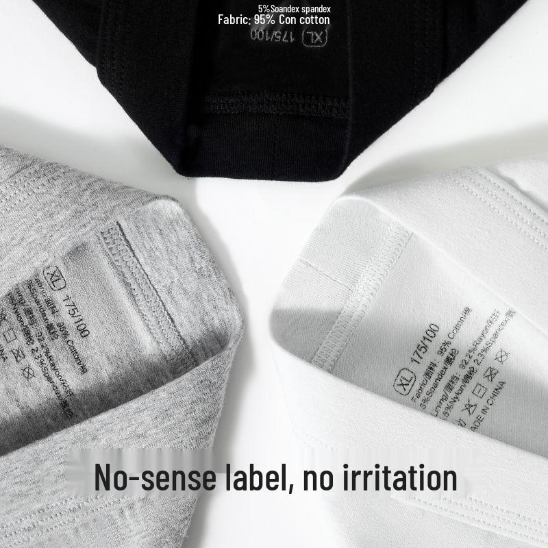 Men's Pure Cotton Antibacterial Boxer Briefs - Summer Breathable Shorts 7A