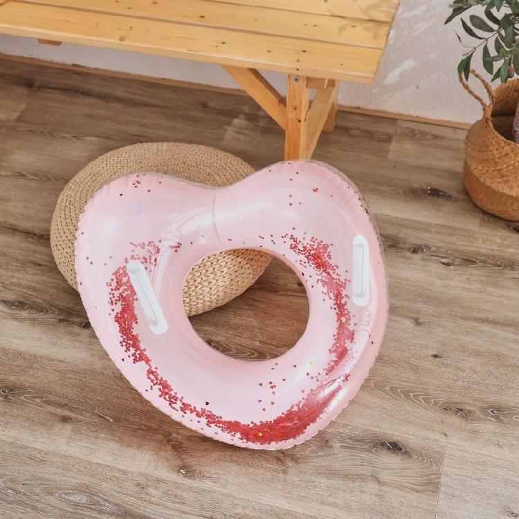 Swim Float Rings Swimming Pool Hoop Pool Float Love Heart Shape Float Inflatable Swimming Rings Inflatable Swims Rings
