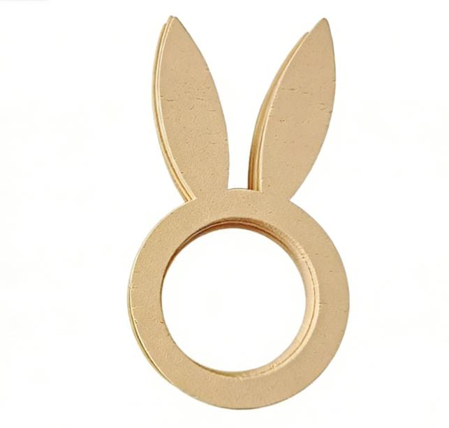 

10Pcs/Pack Easter/birthday/wedding Napkin Ring Holders Rabbit Ears Wooden Napkin Stand Racks Decoration Party Table Supplies