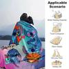 1pc Stitch Printing Blanket - Soft, All-Season Throw for Living Room, Beroom,Personalize Gift with Aorable Cartoon Esign