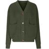 Women's Fashion Casual Solid Color Front Open Long Sleeve Thick Knit Cardigan Sweater Coat