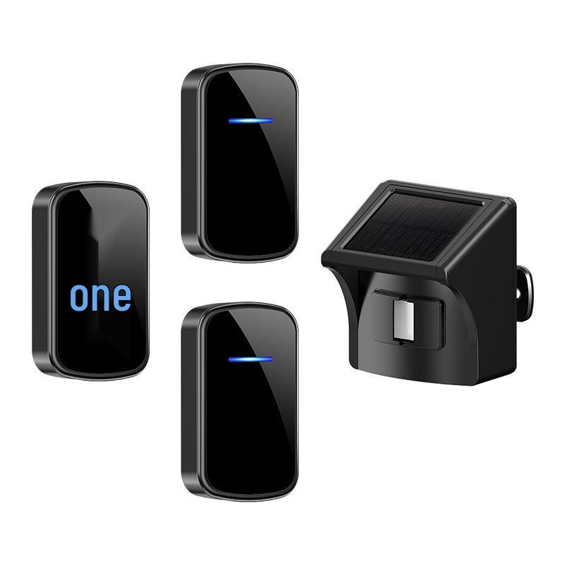 Solar-Powered Dual Detection Driveway Alarm & Wireless Doorbell System