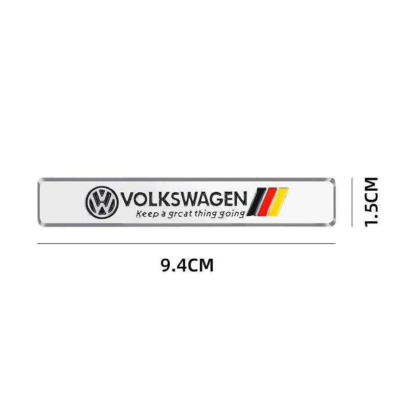 Für VOLKSWAGEN VW Auto Styling 3D Aluminium Emblem Aufkleber Auto Karosserie Kofferraum Dekoration Aufkleber Für Volkswagen VW GOLF Polo Tiguan VW